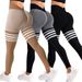 Women's High-Waisted Striped Sports Leggings Quick Drying Fitness Yoga Wear European American Style Outdoor Running Pants_desvips.com