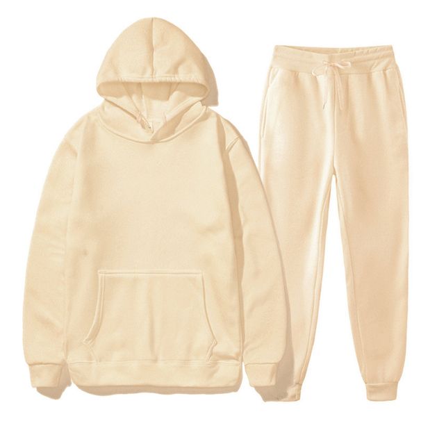 Premium Comfort Hoodie & Jogger Set - Breathable Polyester Activewear For Men & Women (Multiple Colors Available)_desvips.com