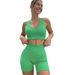 Surge INS New European And American Cross-Border Yoga Clothing Set For Women Seamless Breathable Sports Bra High Waist_desvips.com