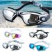 Adult HD Swimming Goggles Myopia Waterproof Anti-fog Electroplated Large Frame Swimming Glasses Professional Swimming Equipment for Men and Women_desvips.com