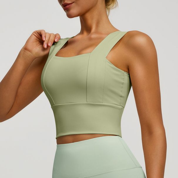 Wide Shoulder Strap Beautiful Back Sports Underwear Shock-proof And Anti-sagging Running Fitness Gathering Sports Bra_desvips.com