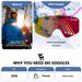 Qunature Ski Goggles, Anti-Fog Snow Goggles with Double Lenses for Winter Sports, 3 Colors_desvips.com