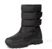 Men's & Women's Winter Snow Boots With Thick Fleece Lining, Waterproof & Slip-Resistant, High-Top Insulated Boots For Extreme Cold Weather_desvips.com