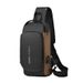 Fashionable Combination Lock Chest Bag - Theft Film Waterproof USB Charging Port Multi-Functional Sports Shoulder Crossbody_desvips.com