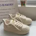 Thick Rope Platform For Lightweight White Women Casual Skateboarding Shoes_desvips.com