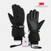 3M Thinsulate Winter Gloves - Waterproof Windproof Thermal Ski Gloves With Touchscreen Compatibility For Men & Women (Black/White, M/L/XL)_desvips.com