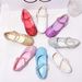 Children's single shoes baby Princess shoes Girl's glass shoes spring and autumn show white leather shoes_desvips.com