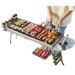 Portable 410 With Magnetic Stainless Steel Barbecue Outdoor Picnic Foldable Grill, No Installation Grill_desvips.com