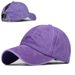 Unbeatable Quality Washed Baseball Ponytail Trendy Curved Brim Duckbill Cap, Spring/summer Women's Outdoor Sports Sun Hat_desvips.com