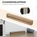 Faltbarer Schwebebalken, Rutschfest, Wildlederbezug, Holz, 210 Cm, Braun_desvips.com