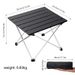 Ultralight Foldable Camping Table Portable Aluminum Picnic Desk For Outdoor Hiking Fishing BBQ Garden Party_desvips.com