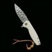 New Model Damascus Folding With Buffalo Bone Handle Pocket Outdoor Portable Survival Fruit Knife_desvips.com