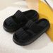 Women's Corduroy House Slippers - Warm & Soft EVA Sole For Indoor Use Non-Slip & Cozy Home Shoes_desvips.com