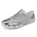 1 Logo Correct Logo 1 Correct Couple Style Men's And Women's Low-Top Casual Martin Boots Fashion Shiny Octopus Large Size Shoes_desvips.com