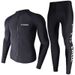 Korean Diving Sun Protection Swimsuit Sleeve Long Pants Quick-Dry Jellyfish Suit Snorkeling Surfing Set Men's Swimwear_desvips.com