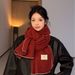 Scarf Women Christmas Spring Festival Warm Thick Versatile Trendy For Girlfriend Cold-Proof Winter Gift Light Luxury_desvips.com