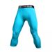 Men Kid Boy Girl GYM Capri Running Tight Pants Basketball Football Soccer Exercise Sport 3/4 Cropped Kneelet Leggings_desvips.com