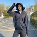 Summer Clothing UV Women Ice Silk Outdoor Cycling Large Brim Breathable Casual Loose Sun Protection Shirt_desvips.com