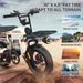Ebike EU Stock Coswheel T16 Fatbike Electric City Bike Adults 180mm Dual Disc Oil Brakes Full Suspension Power E Bike_desvips.com