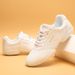 Women's White Cheerleading Shoes, Professional Breathable Dance Sneakers For Girls, Lightweight Aerobics Training_desvips.com