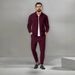 Men's Sports Suit Cross-Border Autumn Youth Zipper Waffle Pocket Turn-Down Collar Slim Fit Jacket Casual Pants_desvips.com