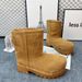 2025 Winter New Bread Big Toe Anti-Slip Snow Women Thick Sole Mid-Calf Sheepskin Wool Integrated Mid Boots Runway_desvips.com