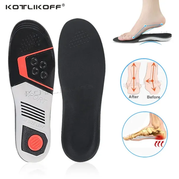 Running Sport Orthopedic Insoles Shock Absorbant Pads Sole Pad Shoes Insert Foot Care For Plantar Fasciitis 250114_desvips.com