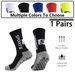 Men's Cushioned Football Socks - Moisture Wicking, Anti-Slip, Durable Sports Socks With Massage Dots For Soccer & Athletic Performance_desvips.com