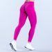 Cross-Border Trade Seamless Cross Waistband Yoga For Women, Ruched Butt-Lifting Fitness Pants, Matte Low-Waist Sports_desvips.com