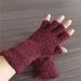 LongCoralFleeceGlovesWomenGirlsSolidTouchscreenFingerlessGloveWinterWarmThickenPlushHalfFingerWritingMittens_desvips.com