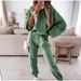 Women's Clothing popular autumn and winter women's sports and leisure hooded sweatshirt set two piece set_desvips.com