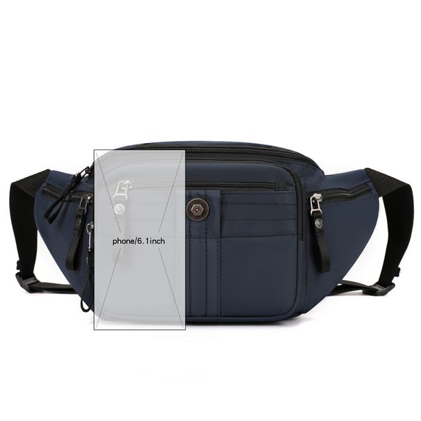 New Arrival Multi-Pocket Waist Men's Large Crossbody Shoulder Chest Bag Nylon Cloth Waterproof Outdoor Small Backpack_desvips.com