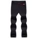 Men's Autumn Sports Long Women's Hiking Pants, Elastic Breathable Couple's Fleece-lined Thickened Outdoor Pants_desvips.com