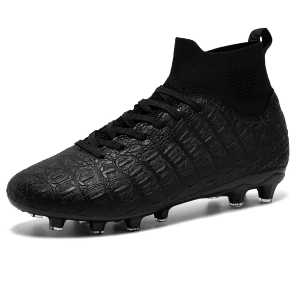 Men's FG Anti-Skid High Top Football Boots Boy's Professional Training Shoes Kids Outdoor Soccer Cleats 2023 New_desvips.com