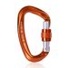 CP Master D-shaped Aluminum Hook Carabiner Screw Climbing Hanging Camping Equipment Hammock Lock 25kN_desvips.com