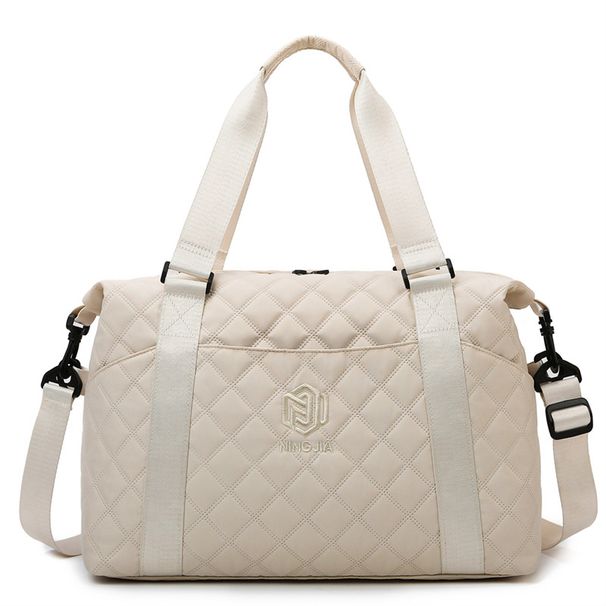 Lingge Travel Luggage Bag, Women's Lightweight Crossbody Fitness Bag, Large Capacity Travel Storage Bag_desvips.com