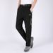 Outdoor Summer Casual Elastic Two-Section Detachable Pants, Men's Loose Fit Large Size Breathable Quick-Dry Hiking Pants_desvips.com