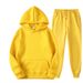 220G Fabric Plus Solid Color Sweatshirt Unisex Trendy Loose Fit Large Size Couple Set_desvips.com