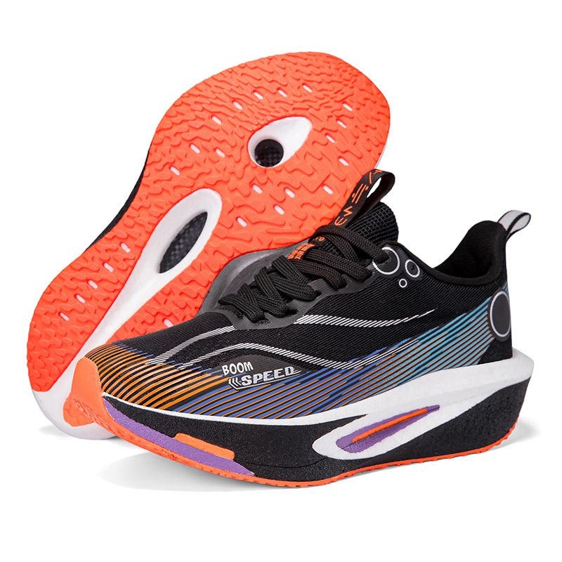 Unisex Carbon Board Running Professional Marathon Lightweight Bouncing Pad Breathable Ladies Stable Support Sports Shoes_desvips.com
