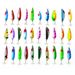 Fishing Tools 30 Multi Color Colorful Sequin Iron Plate Lure Set Fish Shaped Iron Sheet Three Hook Combination Fishing Gear Fishing Lure_desvips.com