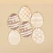 20 Easter Bunny Table Ornaments, Round Egg Rabbit Shape, Farmhouse Vintage Rope Decorative Wooden Pieces_desvips.com