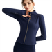 Weiman Fashion Jacket Autumn Stand Collar Slim Fit Sports Long Sleeve Outdoor Fitness Zipper High-End Yoga Wear_desvips.com