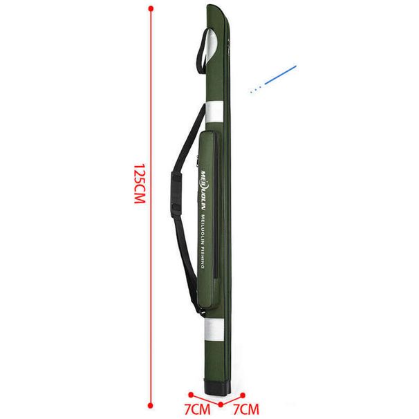 G Hard Shell Holder Gear Fishing Big Belly 1.25-meter Double-layer Sea Rod Bag_desvips.com