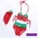 Korean Style Children's Swimsuit, Girls'/infants' Bikini, New Strawberry Design, Popular And Cute_desvips.com