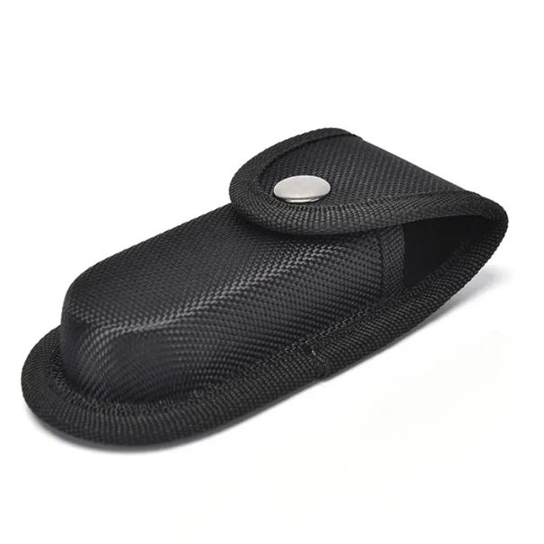 Black Fold Knife Plier Bag Pouch Case Sheath Nylon Belt Loop Pocket Carry Storage Flashlight Holder Waist Pack_desvips.com