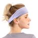 Wide Sports Headband,Elastic Sweat Wicking Workout Hair Band Non‑Slip Yoga Running Cycling Sweatband For Men Women_desvips.com