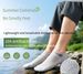 Mugwort Antibacterial And Odor-Resistant Men's Boat Socks, Summer Thin Breathable Quick-Dry Mesh Commuting Versatile_desvips.com