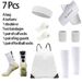 7-Pack Cotton Sports Headbands For Men & Women - Sweat Absorbent Workout Headbands - Multi-Color Gym Accessories_desvips.com