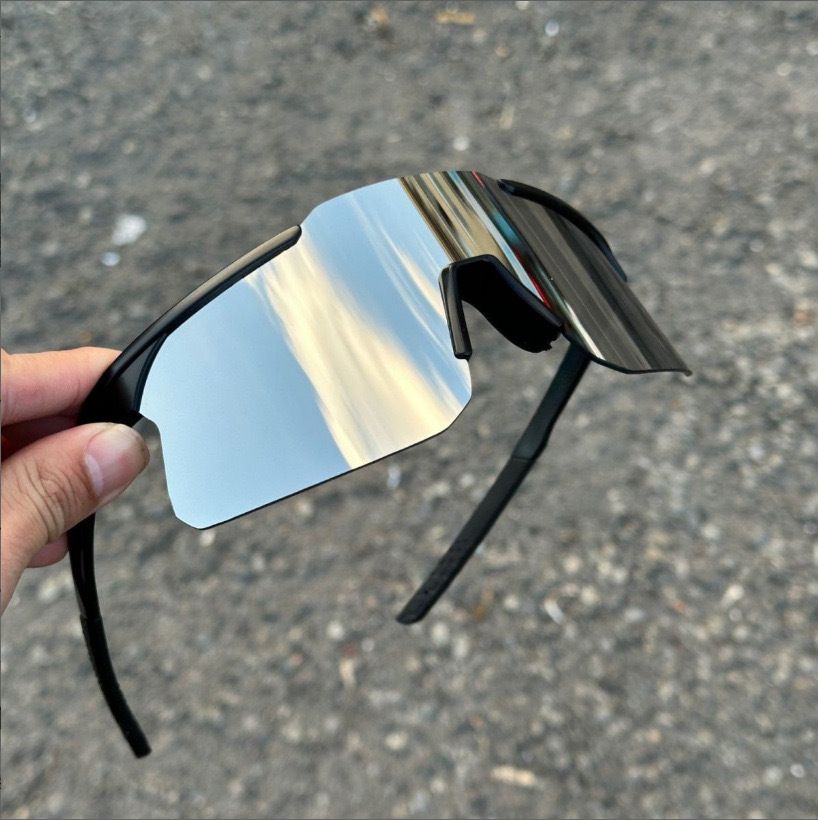Cyberpunk Large Frame Outdoor Sports Sunglass For Men And Women Skiing Mountaineering Windproof Sunshade Cycling_desvips.com