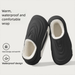 Waterproof Bag Delivery Riders Cotton Men, Autumn And Outdoor Non-Slip Warm Thick-Soled Fleece-Lined Slippers For Men In_desvips.com
